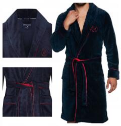 Henderson férfi fürdőköpeny puha meleg bolyhos 36375 Got sötétkék 3XL