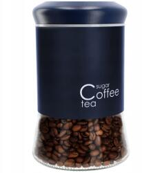 Kadax Kávétartó Cukor 1L Üveg Konyhai Fedéllel Sötétkék (K8853)