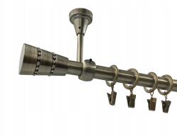 ESTAdeco Mennyezeti Fém Függönykarnis 19mm galvanizált Arany Antik 160cm MIX Végek (karnisz SUFIT I 19mm ZŁOTO ANTYK MIX)