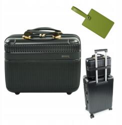 Solier Utazó bőrönd kézipoggyász Abs kemény Ajándék (NOKIRO STL976 14'' WSZYSTKIE KOLORY)