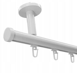 ESTAdeco Függönysín Alu Apartman Sín Mennyezeti 20 mm Fehér 180 cm függönycsipesszel (Karnisz I 20mm SZYNA SUFIT ALU + agrafki)