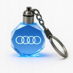 BartPart Stílusos Audi Led kulcstartó, 7 színben, megvilágított Ajándéknak is tökéletes