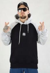 Diil kapucnis pulóver Reglan fekete-szürke (5907097652424)