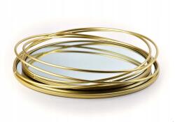 Mondex Dekorációs tálca szett Lucas arany tálca (HTOP1583)