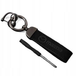 Mazda Fekete velúr kulcstartó póráz Mazda CX-5 CX-3 6 3 MX-5 Stílusos Ajándék