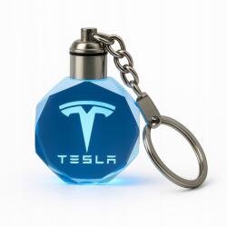 TESLA Stílusos Tesla Led kulcstartó, 7 színben, megvilágított Ideális ajándék