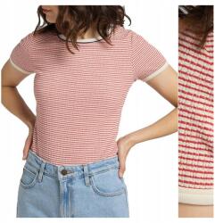 Lee Női póló Lee Striped Ribbed Tee S (L44SPFNV)