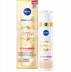Nivea Luminous Elszíneződés Elleni Krém CC Spf 30, 01/LIGHT Árnyalat 40 ml