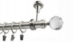 Imperia Deco Egyrudas mennyezeti karnis, nikkel, különböző végződésekkel Imperia Deco 25 mm, 180 cm (KAR.MET. I /25/ sufit 180cm nikiel MIX)