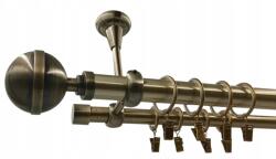 ESTAdeco Falra Szerelhető Függönysín 25+19mm Antik Arany 160 Elegáns (karnisz Sufitowy fi25+19 Złoto Antyk Elegant)