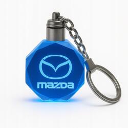  Stílusos Mazda Led kulcstartó, 7 szín, megvilágított Ajándéknak is tökéletes