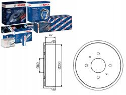 Bosch Fékdobok Mitsubishi Hátsó Colt 1, 1-1, 5 DI-D 0 - allegro - 59 575 Ft