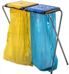 Kadax Szelektív Hulladékgyűjtő Kosár Állvány 2 Db 120L-ES Zsáktartó Állvány (K3686)