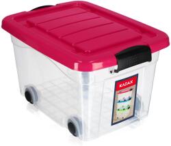 Kadax Játéktároló Nagy Doboz Gurulós Láda Műanyag Nagy 20L (K3561)