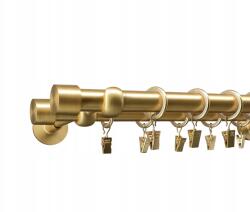 ESTAdeco Függönykarnis Dupla 19+19mm Matt Arany 160cm Luna (karnisz II 19+19mm Mosiądz Mat Luna)