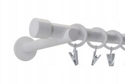 ESTAdeco Függönyrúd Fém Modern 19mm Fehér 160cm Luna (karnisz I 19mm BIAŁY LUNA)