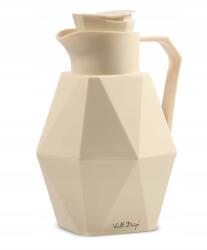 Vialli Design Geo üvegbetétes termosz krémszínű 1 L (27480)