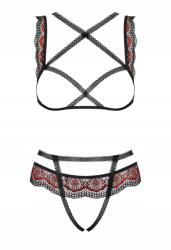 Obsessive Megies Obsessive szett fekete S/m (OB.4434 S/M)