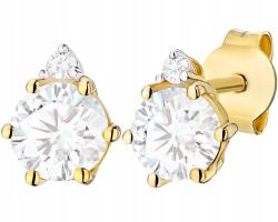 ZŁOCISTO Arany Fülbevaló Laboratóriumi Gyémánttal Arany Stifttel 585 (DLA DZIEWCZYNY NARZECZONEJ)