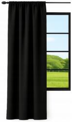 NOW-ART Klasszikus Függöny, Sima, 145x230 CM, Matt, Szalaggal, Csipeszekkel, Nappaliba, Kész Függöny (LEN-C 145x230 na żabki taśmie tunel)