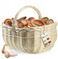 Kadax Fonott Kosár Gomba Bevásárló Kosár Piknik Gyümölcs Fonott Fehér Nagy (K9159)