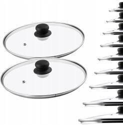 Kadax Üvegfedő 30 cm 2 db-os Szett Hőálló Serpenyő Fedő (K5150)