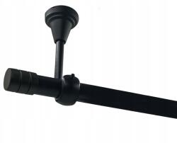 ESTAdeco Fekete mennyezeti karnis, 19mm-es, mart, 160cm-es önmagában (karnisz I SUFIT 19mm FREZ Czarny solo)