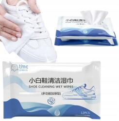 Tisztító törlőkendő cipő- és bőrtisztításhoz 12 db Nehéz Szennyeződés cipő (WOJS)