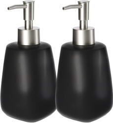 Kadax Folyékony Szappan Adagoló Tartály Folyadék 400ml Fekete Kerámia 2db (K5157)