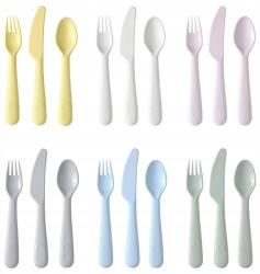 IKEA Kalas Műanyag pasztell evőeszközök 18 db (kalas)