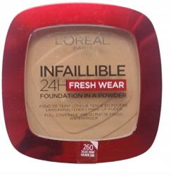 L'Oréal Infaillible Fresh Wear púder alapozó 260 Golden Sun