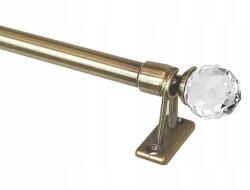 Imperia Deco Függönykarnis mini irigység fém kihúzható arany antik kristály 80-100 cm (MINI KARNISZ 80-100 ZŁOTO ANTYK CRYSTAL)