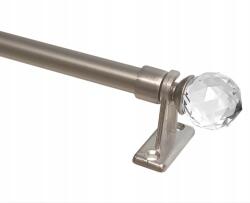 Imperia Deco Mini függönyrúd, fém, kihúzható, szatén, erős, Crystal, 60-80 cm (MINI KARNISZ 60-80 SATYNA CRYSTAL)