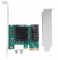 Sata 3.0 Bővítőkártya Pci-e X1 Vezérlőkártya 4XSATA-HOZ (DS03978)