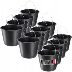 Kadax Építőipari Vödör 16L Gazdasági Műanyag Kerti Erős Vödör 12 db (K458)