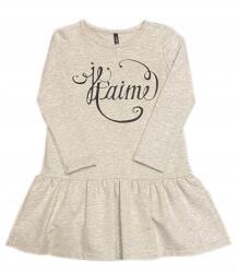 Atut Lány ruha szürke felirattal 98cm (MIXSUKIENKADR/5729/98)