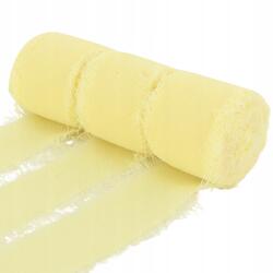 Chiffon Szalag Kézzel Tépett Sárga 4CM 5M 3DB (3B)