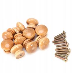  10 Db Szép Bútorgomb Fa 33MM (JYA01774-03)