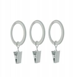 ESTAdeco Csendes Kerék békás függönykarnis fi 16-19 Fehér 10 db (kółko metalowe CICHE z żabką)