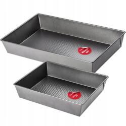 Kadax Tepsi Tészta Sütőforma Téglalap Alakú Tapadásmentes 2 db-os Szett (K4504)