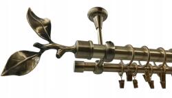 ESTAdeco Függönysín Szett Mennyezetre 25+19mm Antik Arany 160 Ág (karnisz Sufitowy fi25+19 Złoto Antyk Gałązka)