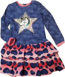  Lány ruha unikornis mintával 128cm (SARUM-SUK-JEDNG/128)