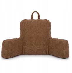  Olvasópárna az ágyban háttámla fejtámla karfával (poduszka do czytania baranek brąz)