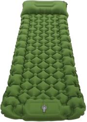  Önfelfújó Matrac Kemping Matrac Hordzható Párnával Zöld (1217220076412)