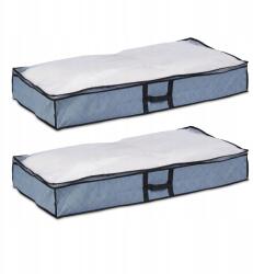 Relaxdays Ágy alatti tároló táska ruhákhoz, paplanokhoz, cipzáras, fogantyúval (10048065)