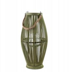 Mondex Dekorációs lampion fonott elegáns zöld 50cm (HTO2966)