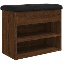 vidaXL Pad Cipősszekrény Barna Tölgy 62 x 32 x 50 CM (8721012163058)