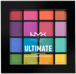 NYX Cosmetics Ultimate Shadow Palette 16 színből álló szemhéjpúder paletta Brights (élénk színek) (800897017651)