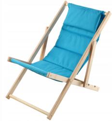 Kadax Fából Készült Kerti Strand Napozóágy Összecsukható Párna Lengyel Kiváló Minőségű (K8941)