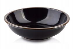 Affek Design Porcelán tál fekete 500 ml arany csíkos (HTPB4928)